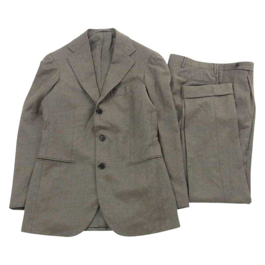リング ジャケット ウール スーツ セットアップ ブラウン系【中古】