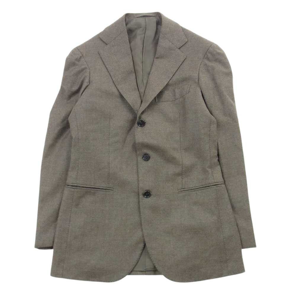 リング ジャケット ウール スーツ セットアップ ブラウン系【中古】