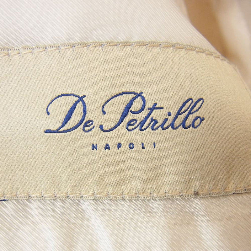 デペトリロ イタリア製 リネン混 テーラードジャケット ベージュ系 44【中古】