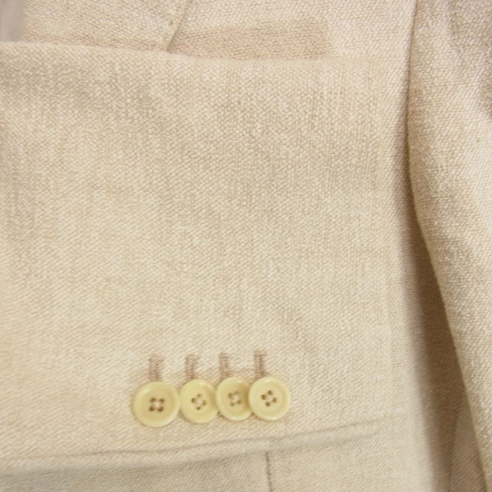 デペトリロ イタリア製 リネン混 テーラードジャケット ベージュ系 44【中古】