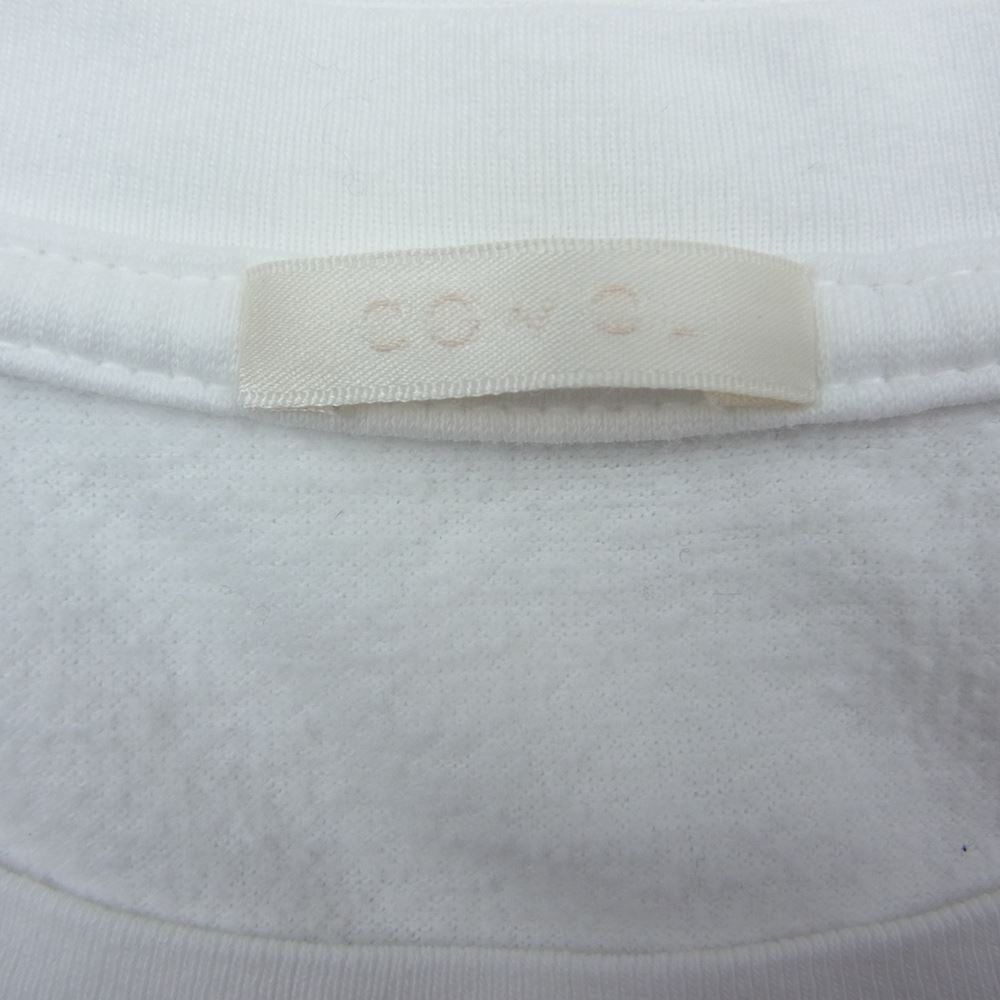 COMOLI コモリ L03-05001 裏起毛 ポケット ロング スリーブ Tシャツ ホワイト系【中古】