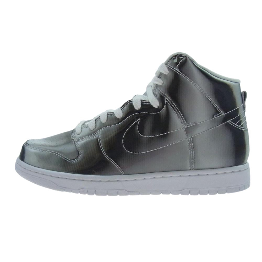 NIKE ナイキ × CLOT クロット DH4444-900 DUNK HIGH ダンク ハイ スニーカー Silver Flux シルバー系 27cm【極上美品】【中古】