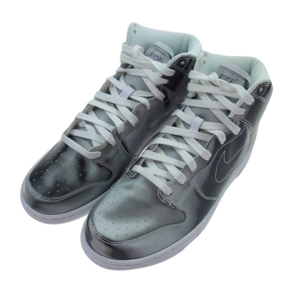 NIKE ナイキ × CLOT クロット DH4444-900 DUNK HIGH ダンク ハイ スニーカー Silver Flux シルバー系 27cm【極上美品】【中古】