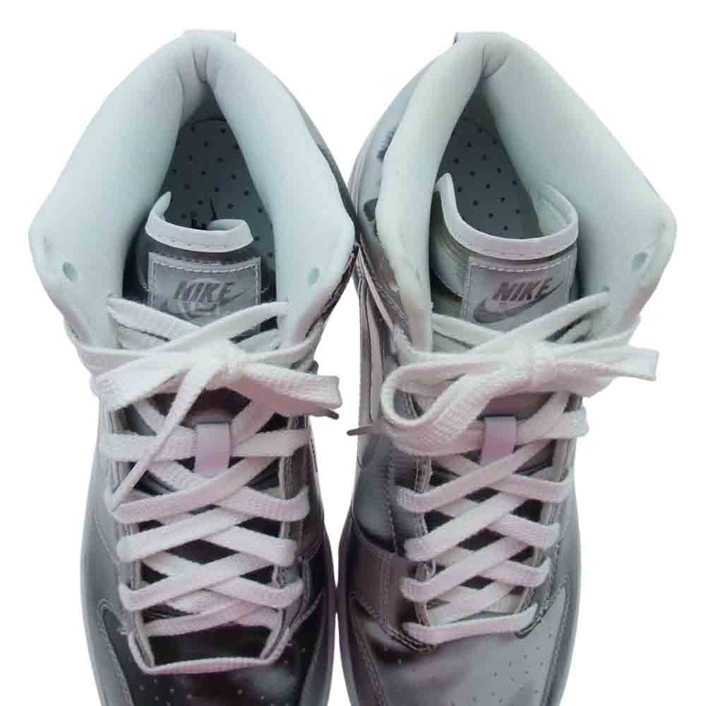 NIKE ナイキ × CLOT クロット DH4444-900 DUNK HIGH ダンク ハイ スニーカー Silver Flux シルバー系 27cm【極上美品】【中古】