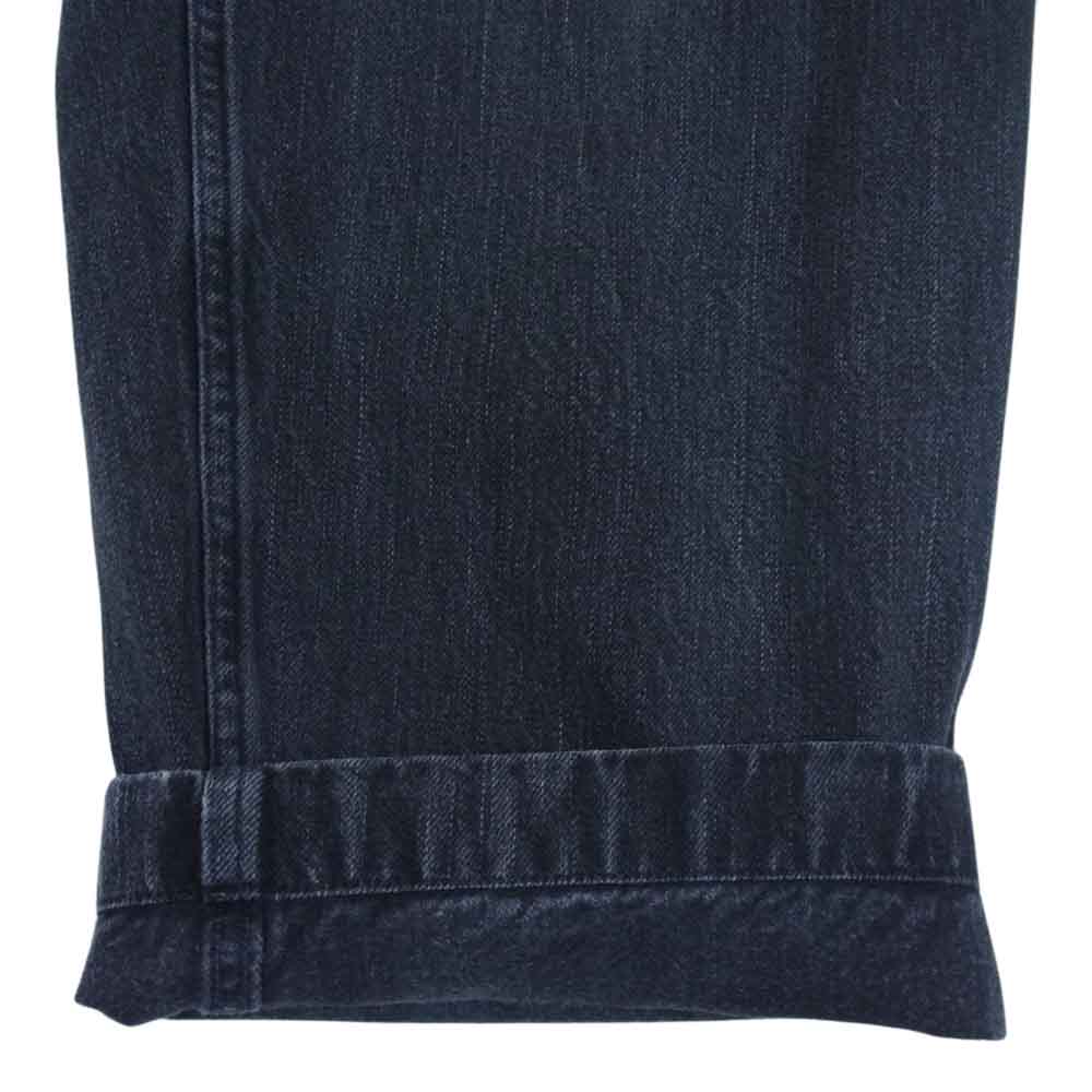 COMOLI コモリ K01-03005 ベルテッド デニム パンツ ブラック系 2【中古】