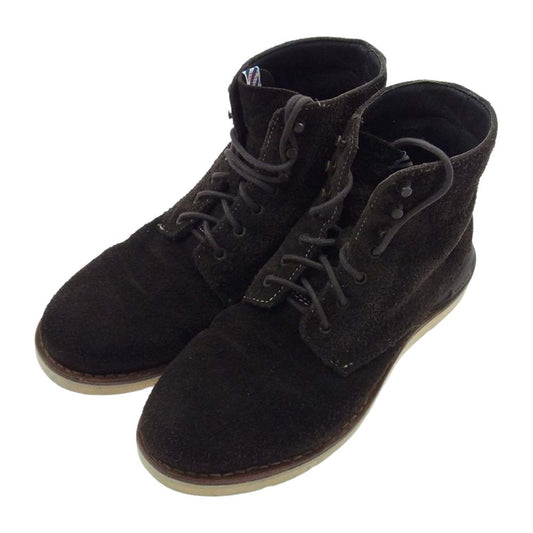 VISVIM ビズビム VIRGIL BOOTS-FOLK スエード レースアップ ワーク ブーツ ダークブラウン系 US9【中古】
