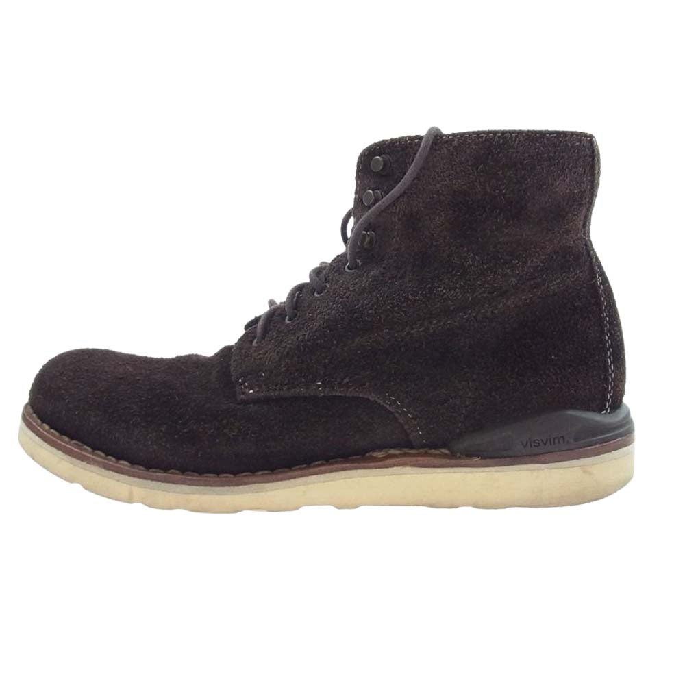 VISVIM ビズビム VIRGIL BOOTS-FOLK スエード レースアップ ワーク ブーツ ダークブラウン系 US9【中古】