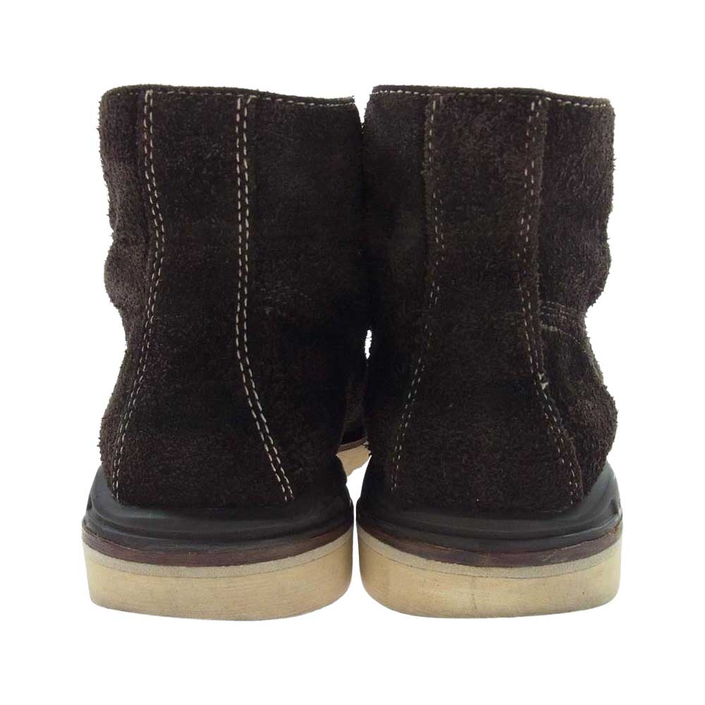 VISVIM ビズビム VIRGIL BOOTS-FOLK スエード レースアップ ワーク ブーツ ダークブラウン系 US9【中古】