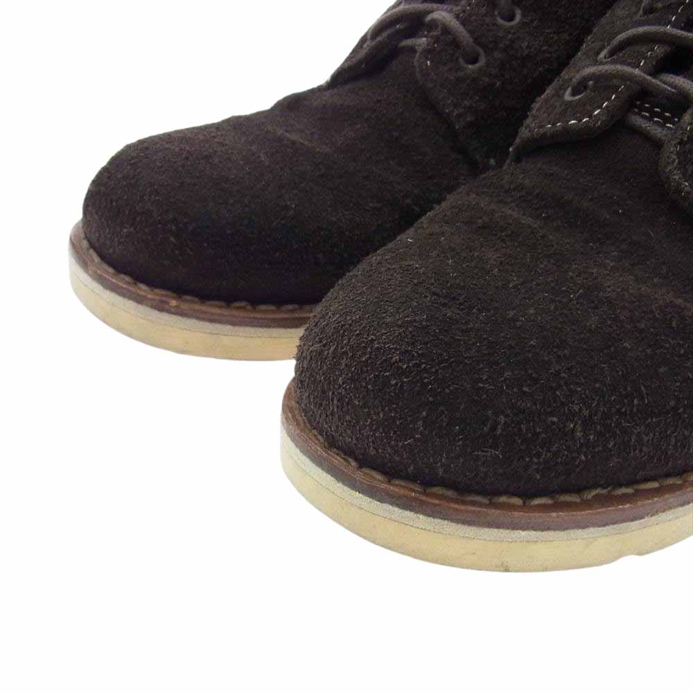 VISVIM ビズビム VIRGIL BOOTS-FOLK スエード レースアップ ワーク ブーツ ダークブラウン系 US9【中古】