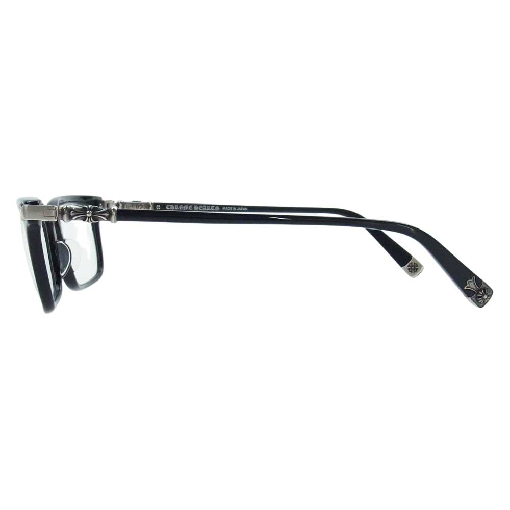 CHROME HEARTS クロムハーツ（原本無） 購入店スタンプ印字冊子付属 54□18-148 FUN HATCH-A アイウェア 眼鏡 サングラス ブラック系 シルバー系【中古】