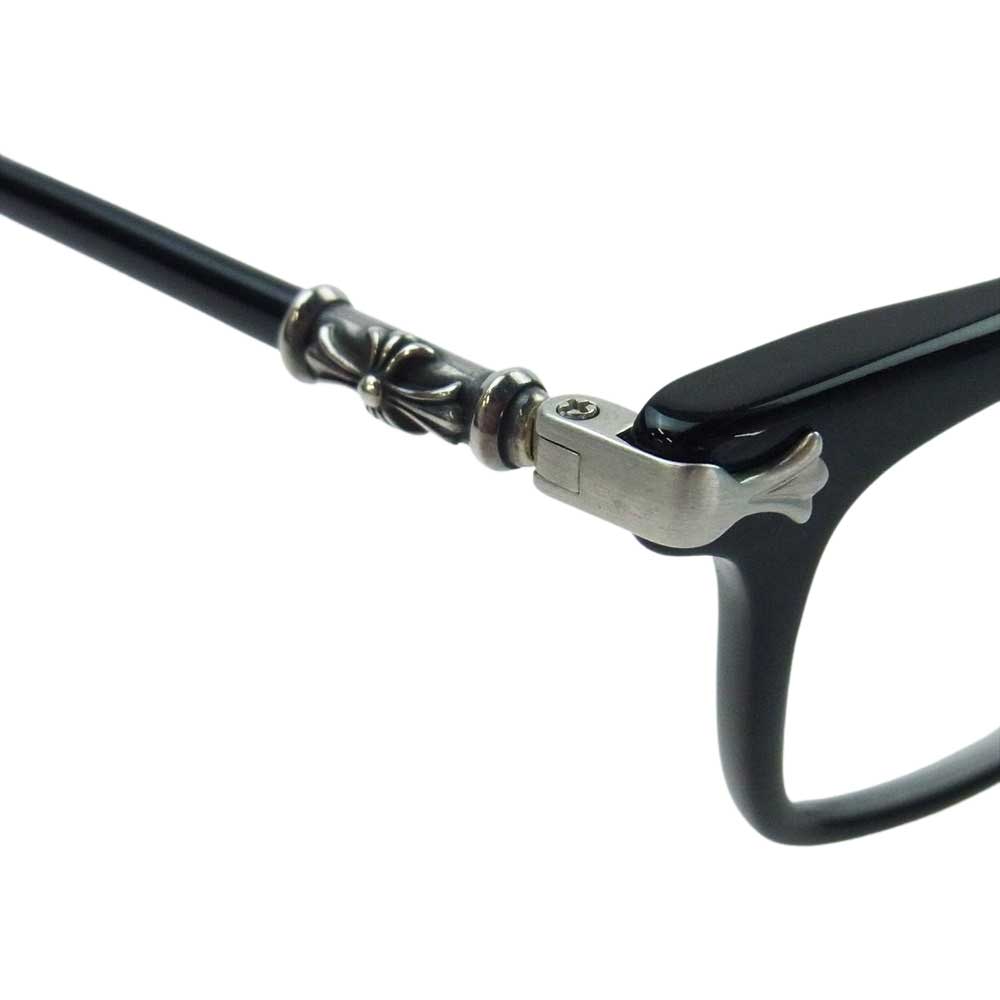 CHROME HEARTS クロムハーツ（原本無） 購入店スタンプ印字冊子付属 54□18-148 FUN HATCH-A アイウェア 眼鏡 サングラス ブラック系 シルバー系【中古】