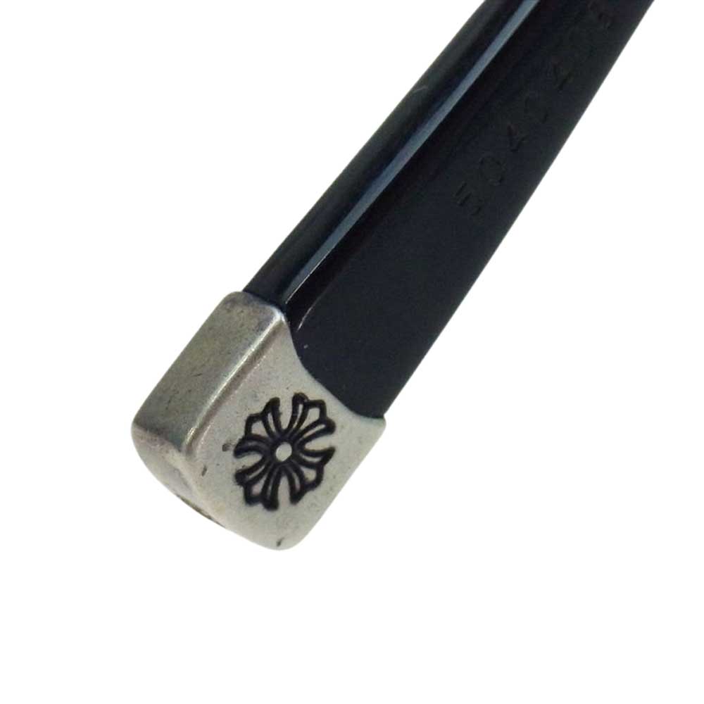 CHROME HEARTS クロムハーツ（原本無） 購入店スタンプ印字冊子付属 54□18-148 FUN HATCH-A アイウェア 眼鏡 サングラス ブラック系 シルバー系【中古】