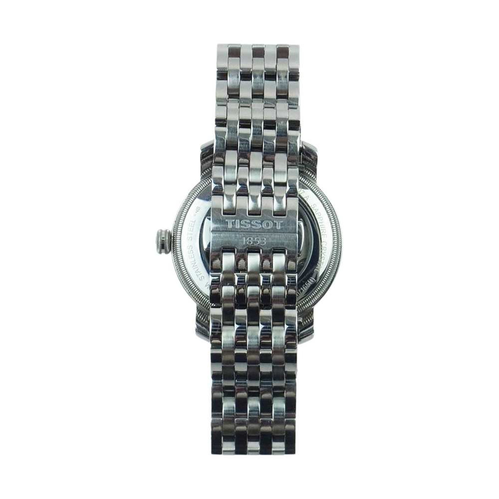 TISSOT ティソ 時計 T097407 SAPPHIRE CRYSTAL T-クラシック サファイアクリスタル デイト 自動巻き 黒文字盤 腕時計  シルバー系【中古】 TISSOT ティソ T097407 SAPPHIRE CRYSTAL T-クラシック サファイア