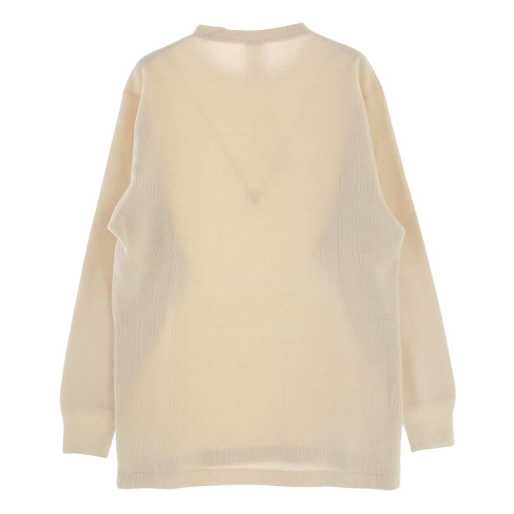 COMOLI コモリ 21AW U03-05008 ウールサープラス 長袖 クルーネック ニット エクリュ オフホワイト系 F【中古】
