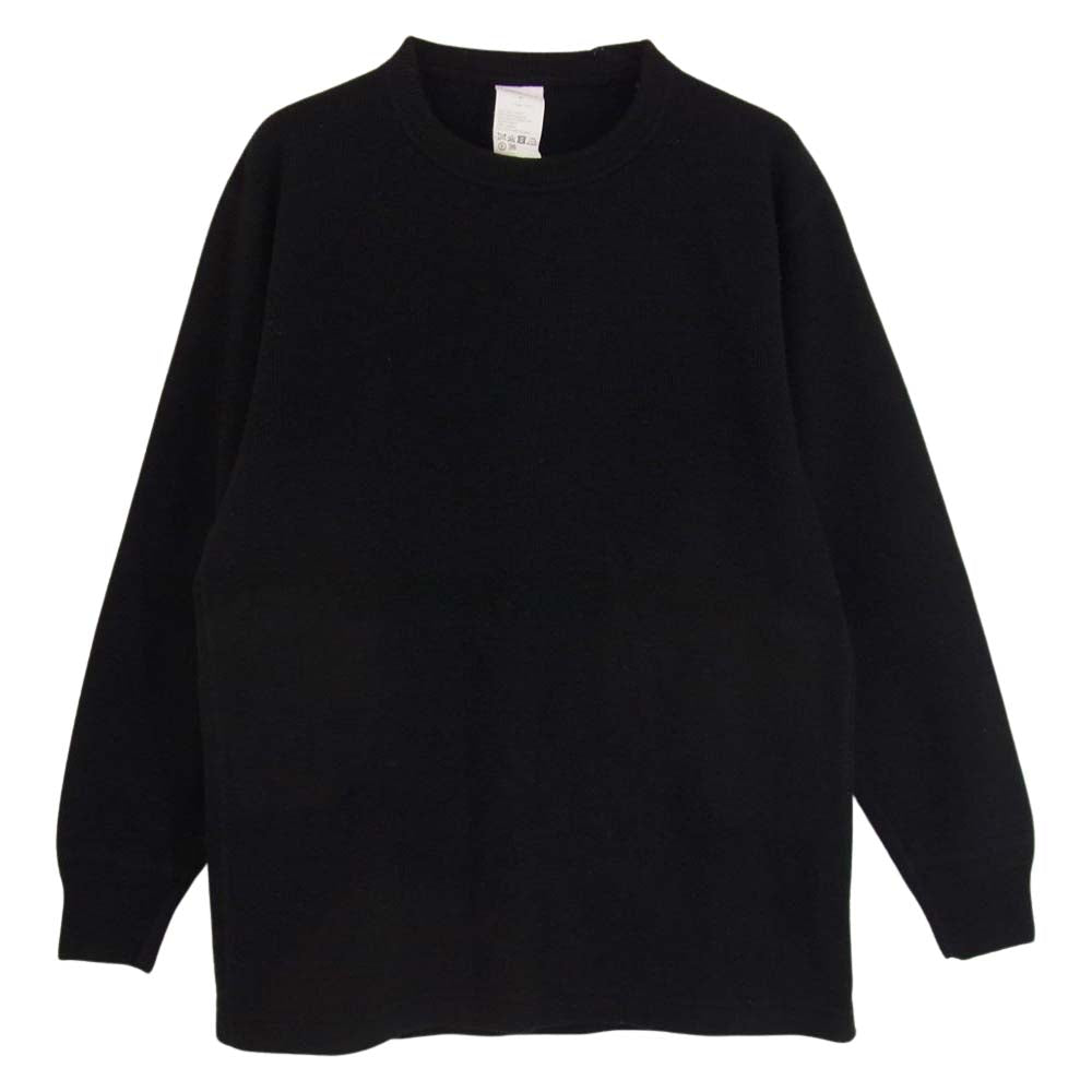 COMOLI コモリ 21AW U03-05008 ウールサープラス 長袖 クルーネック ニット ネイビー ブラック系 F【中古】