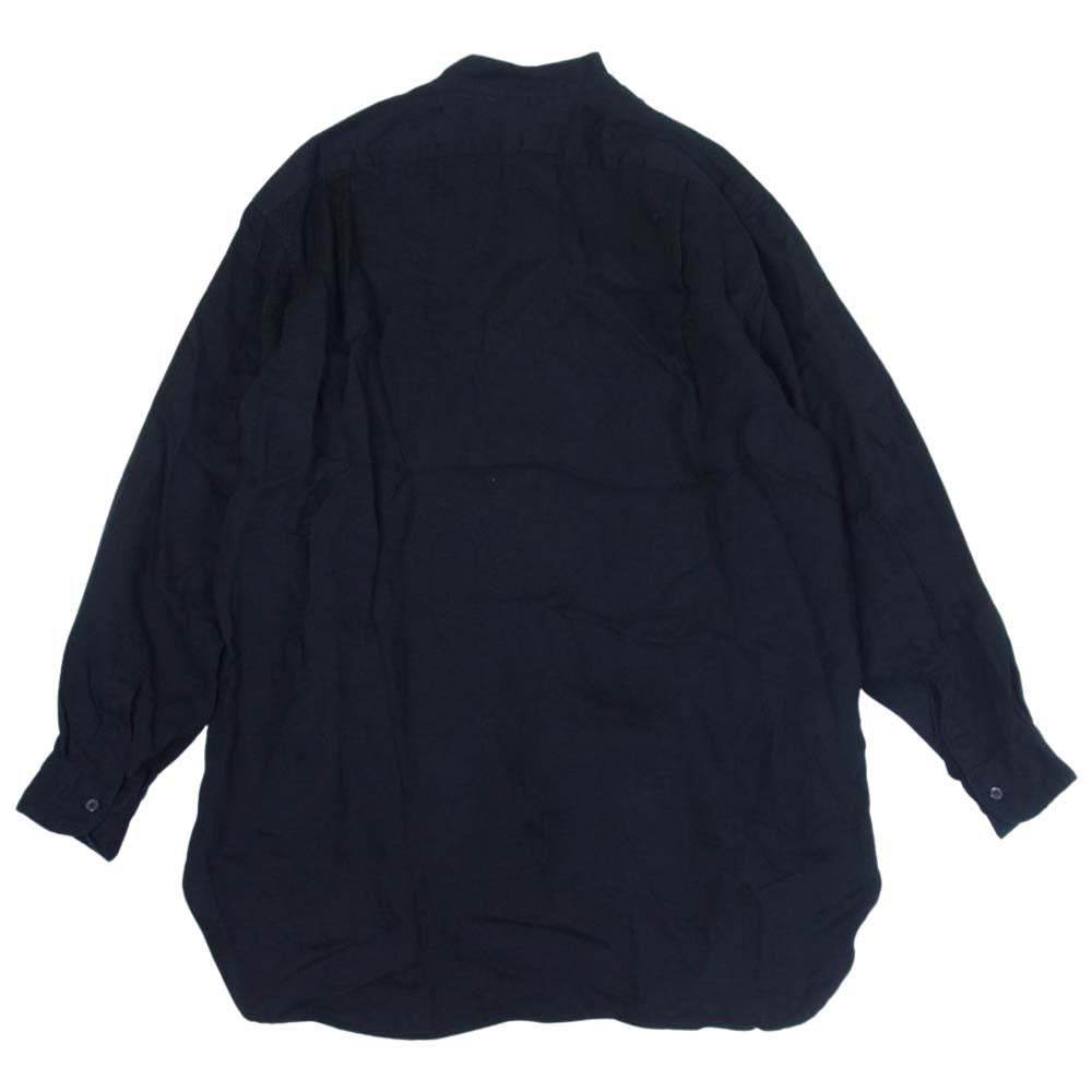COMOLI コモリ 22SS V01-02018 リネンWクロス プルオーバーシャツ ブラック系 表記なし【美品】【中古】