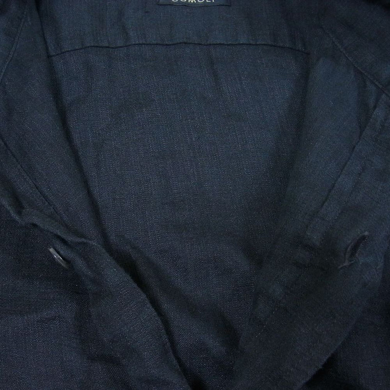 COMOLI コモリ 22SS V01-02018 リネンWクロス プルオーバーシャツ ブラック系 表記なし【美品】【中古】