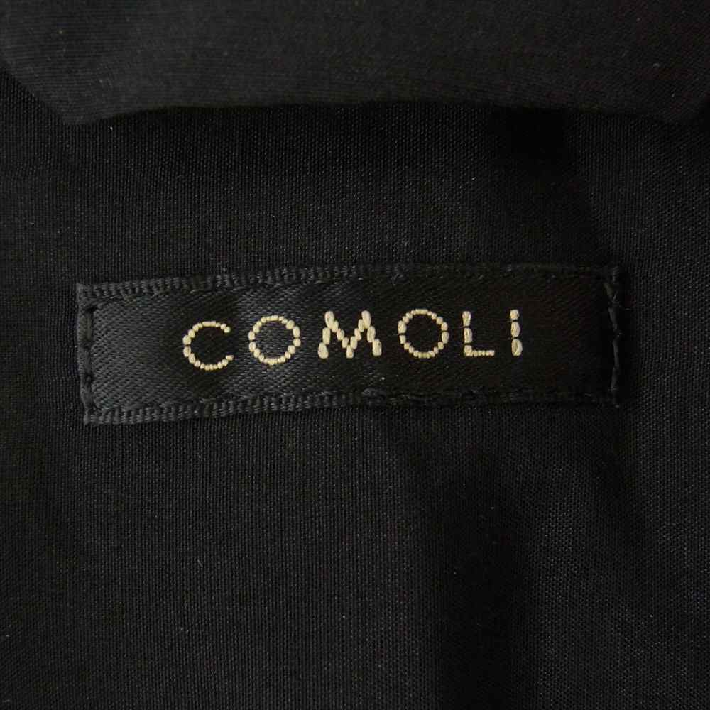 COMOLI コモリ 20AW S03-01015 LEATHER SHIRT ディアスキン レザー コモリ シャツ ブラック系 2【中古】