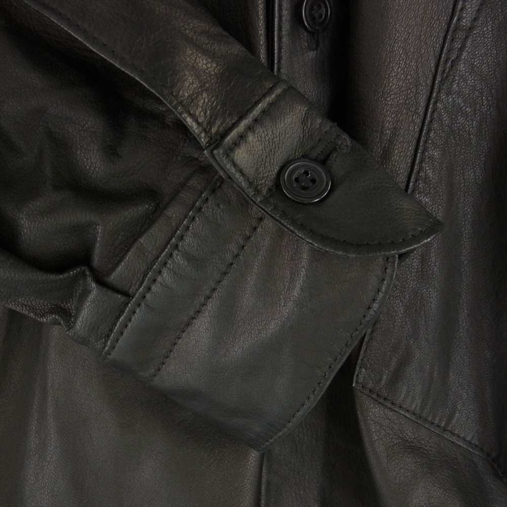 COMOLI コモリ 20AW S03-01015 LEATHER SHIRT ディアスキン レザー コモリ シャツ ブラック系 2【中古】