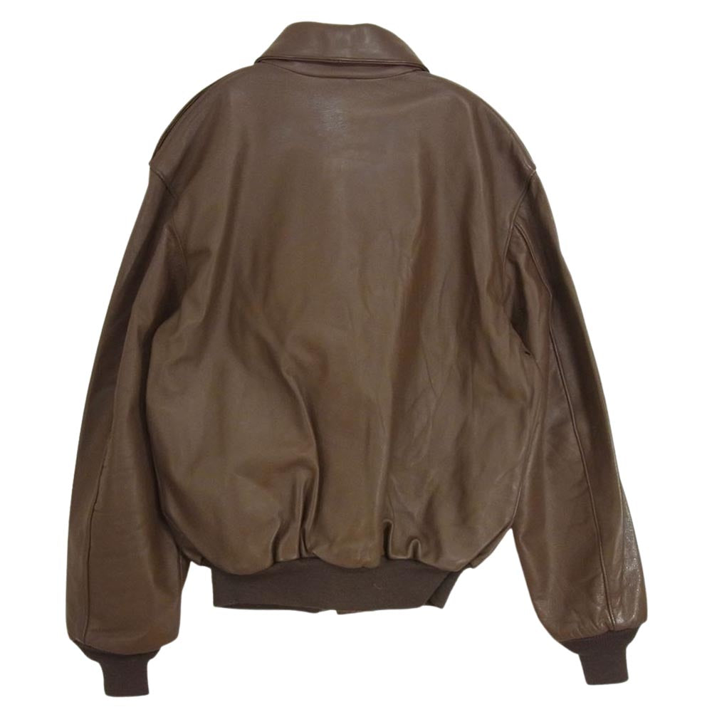 テイラーズレザー A-2 フライト レザー ジャケット ブラウン系 42【中古】