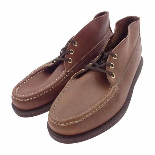 RUSSELL MOCCASIN ラッセルモカシン 200-7 　 CHUKKA BOOT Standard Crepe チャッカ ブーツ シングルバンプ ブラウン系 インソール実寸約28cm【美品】【中古】