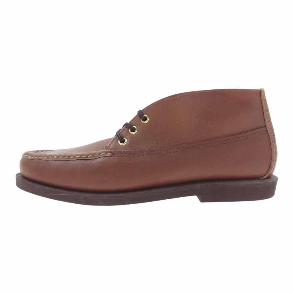 RUSSELL MOCCASIN ラッセルモカシン 200-7 　 CHUKKA BOOT Standard Crepe チャッカ ブーツ シングルバンプ ブラウン系 インソール実寸約28cm【美品】【中古】