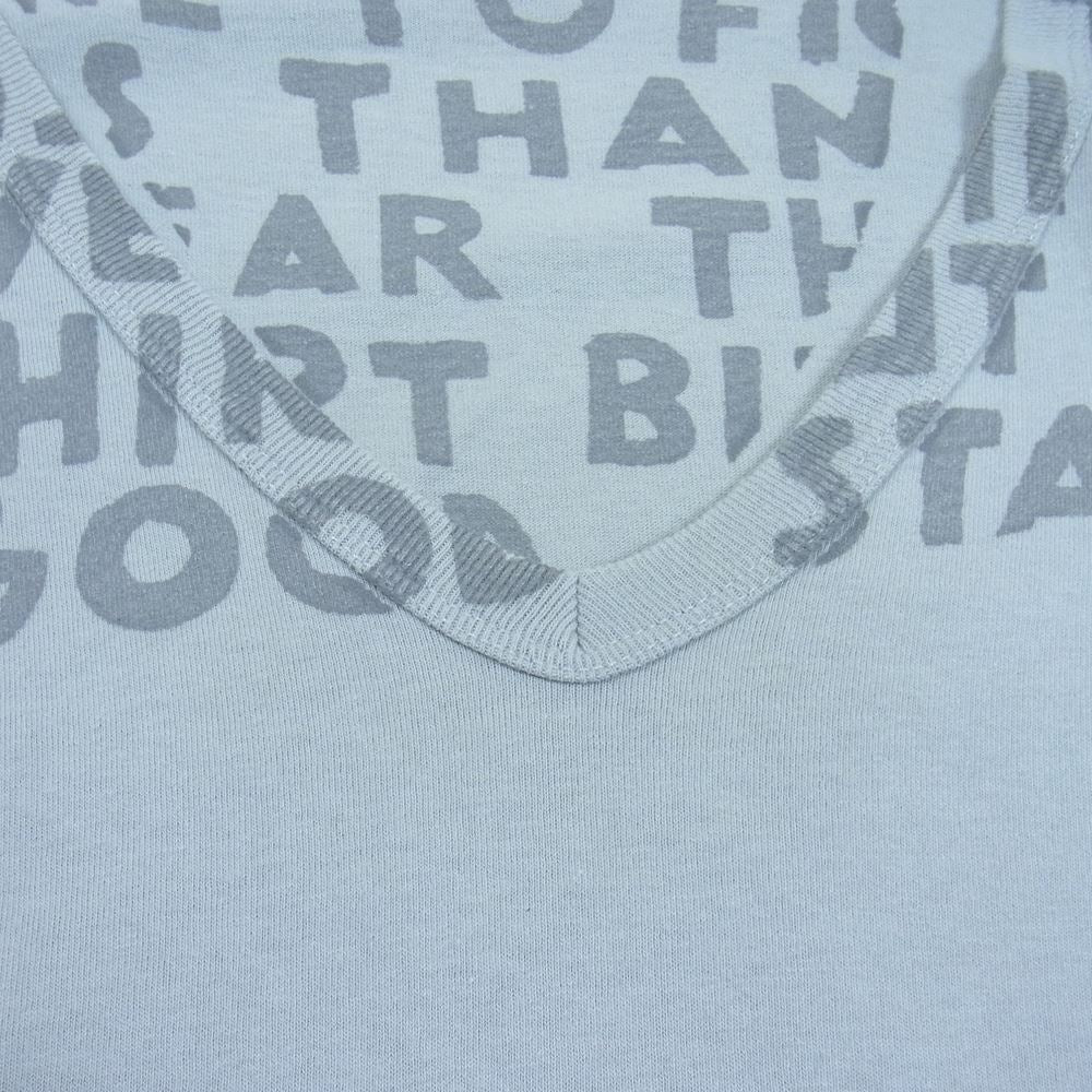 MAISON MARGIELA メゾンマルジェラ 11SS S32GC9899 国内正規品 ここのえタグ エイズTシャツ グレー系 M【中古】