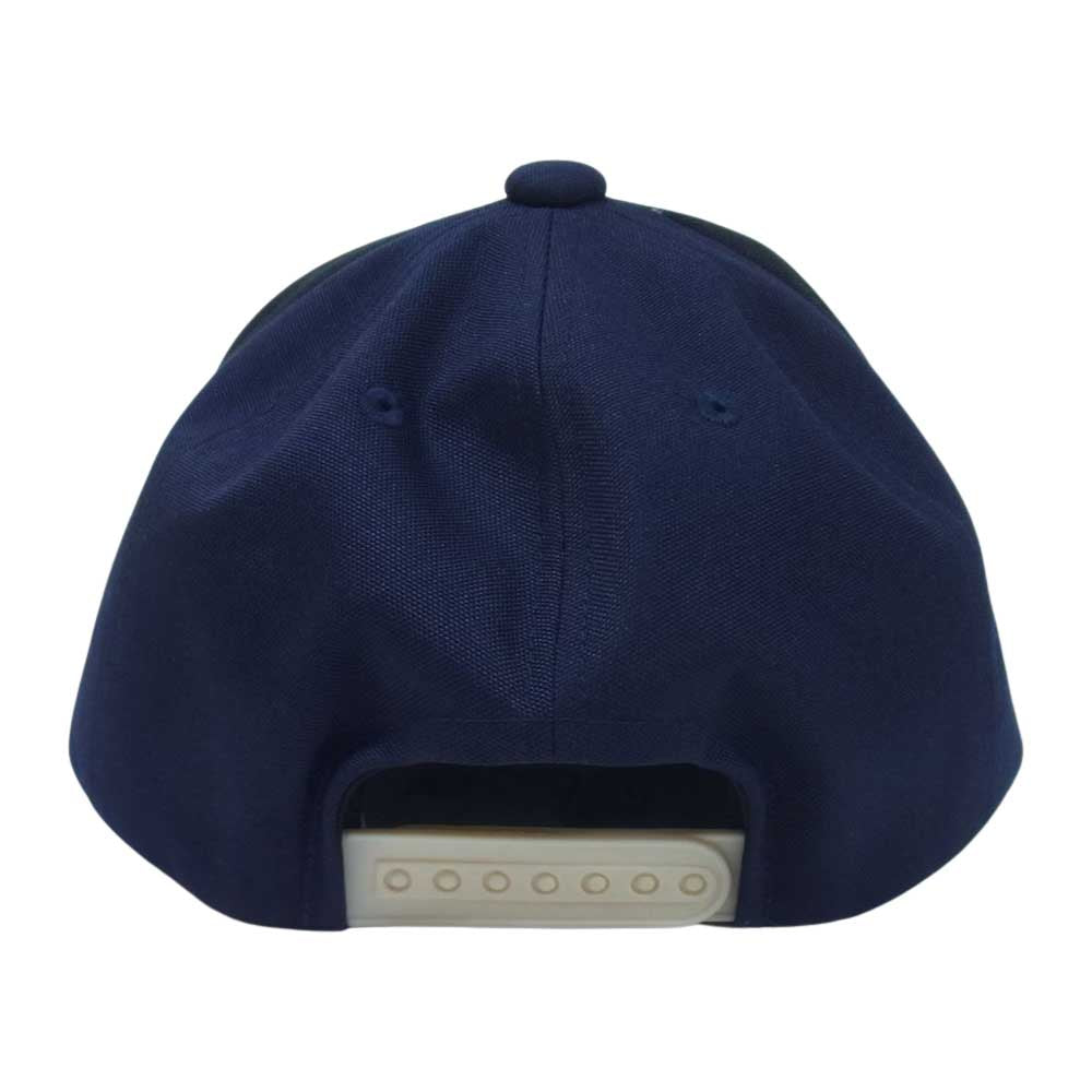 UNDERCOVER アンダーカバー 22SS UI1B4H01 フロントロゴ バイカラー スナップバック キャップ ネイビー系 ブラック系 F【美品】【中古】