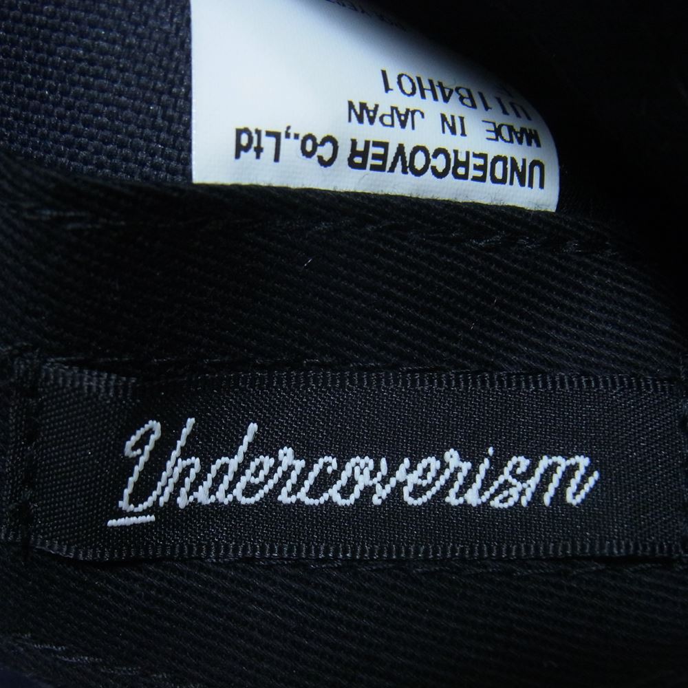 UNDERCOVER アンダーカバー 22SS UI1B4H01 フロントロゴ バイカラー スナップバック キャップ ネイビー系 ブラック系 F【美品】【中古】