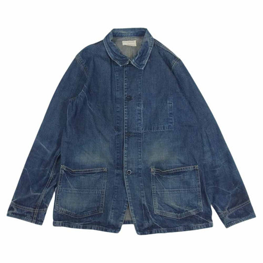 SPELL BOUND スペルバウンド 48-088C デニム カバーオール ワークジャケット インディゴブルー系 3【中古】