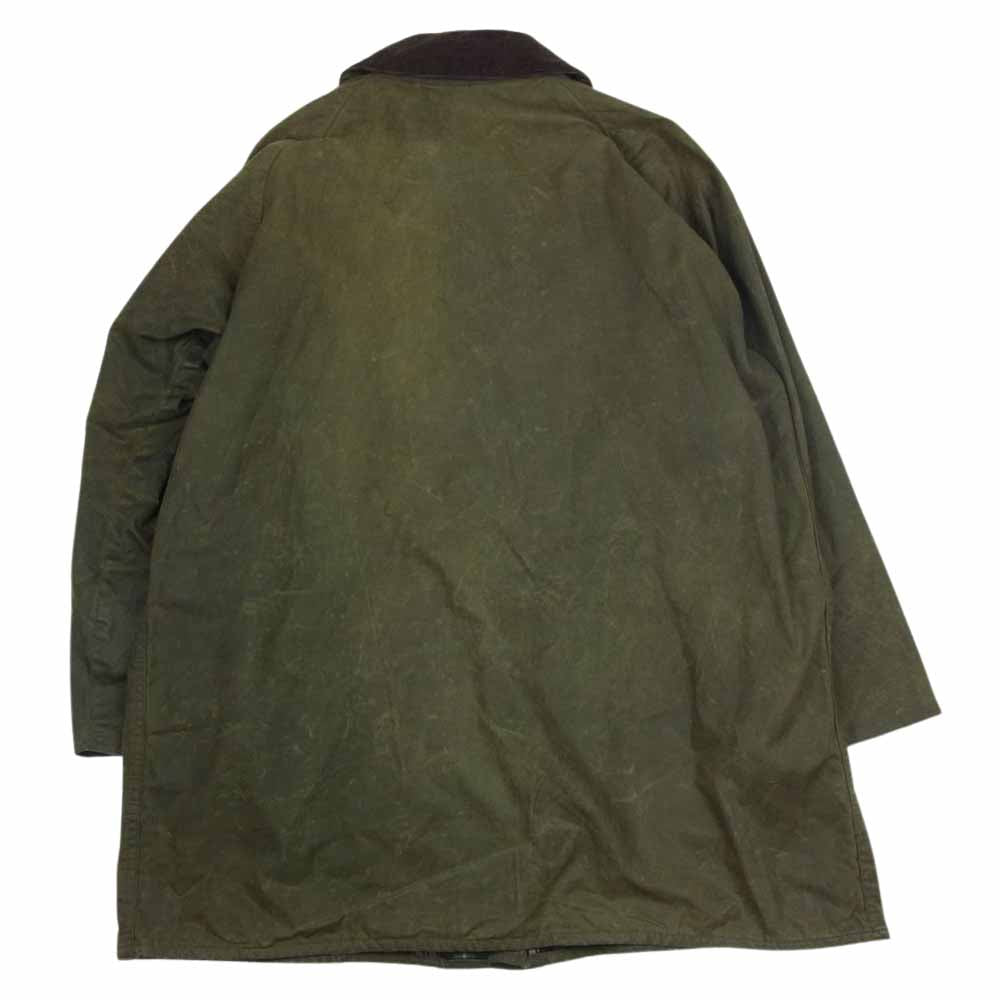 Barbour バブアー ヴィンテージ 90s 英国製 3ワラント GAMEFAIR ゲームフェア オイルド ジャケット カーキ系 C40/102cm【中古】