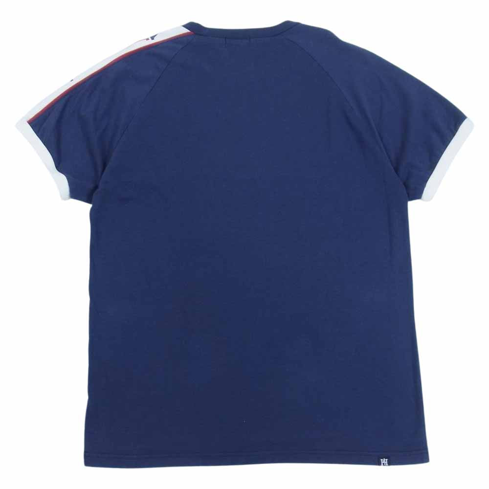 HYSTERIC GLAMOUR ヒステリックグラマー 0261CT08 HYSTERIC ロゴ ガール 半袖 Tシャツ ホワイト系 ネイビー系 L【中古】