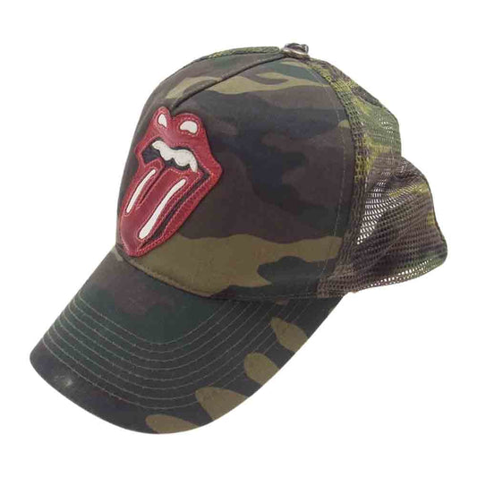 CHROME HEARTS クロムハーツ（原本無） リップ＆タン カモフラ トラッカー キャップ カーキ系 4【中古】