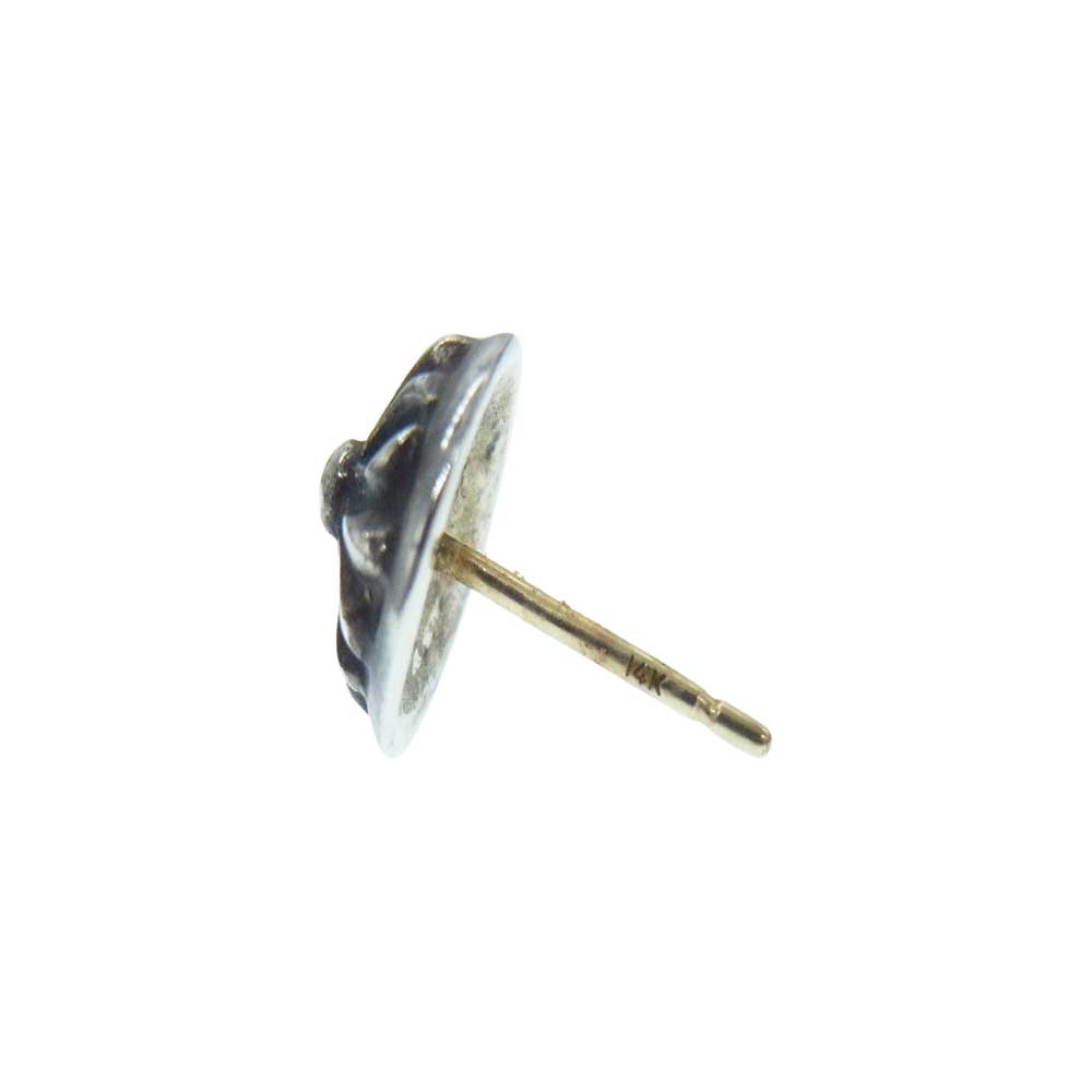 CHROME HEARTS クロムハーツ（原本有） STUD BALL クロスボール ピアス【中古】