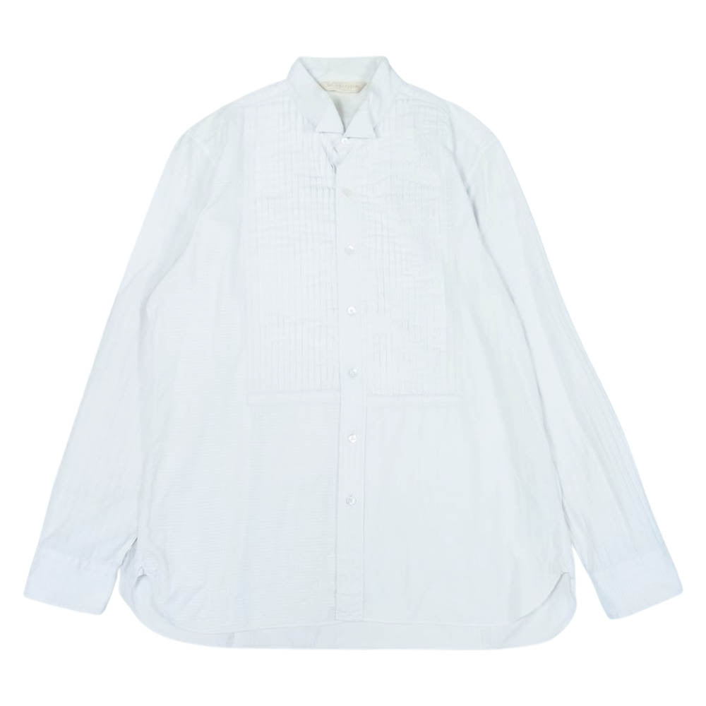 The Stylist Japan ザスタイリストジャパン ウィングカラー ピンタック 長袖シャツ ホワイト系 XL【中古】