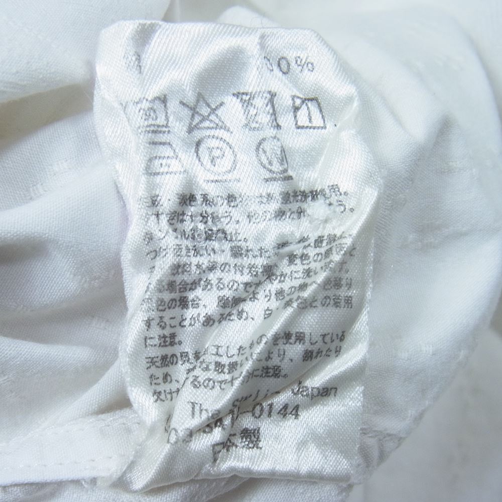 The Stylist Japan ザスタイリストジャパン ウィングカラー ピンタック 長袖シャツ ホワイト系 XL【中古】