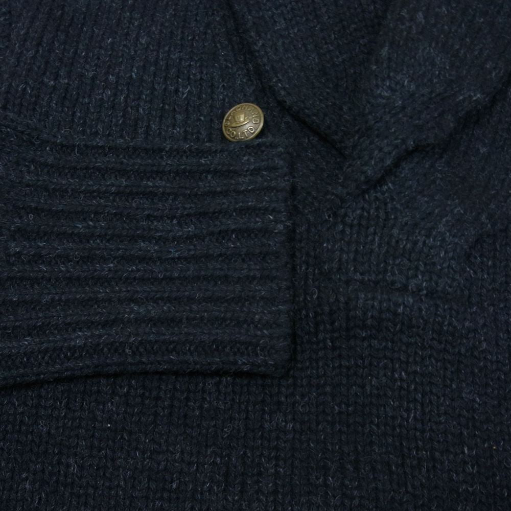 BY GLADHAND バイグラッドハンド BYGH-14-AW-08 ショールカラー セーター ニット ブラック系 L【中古】