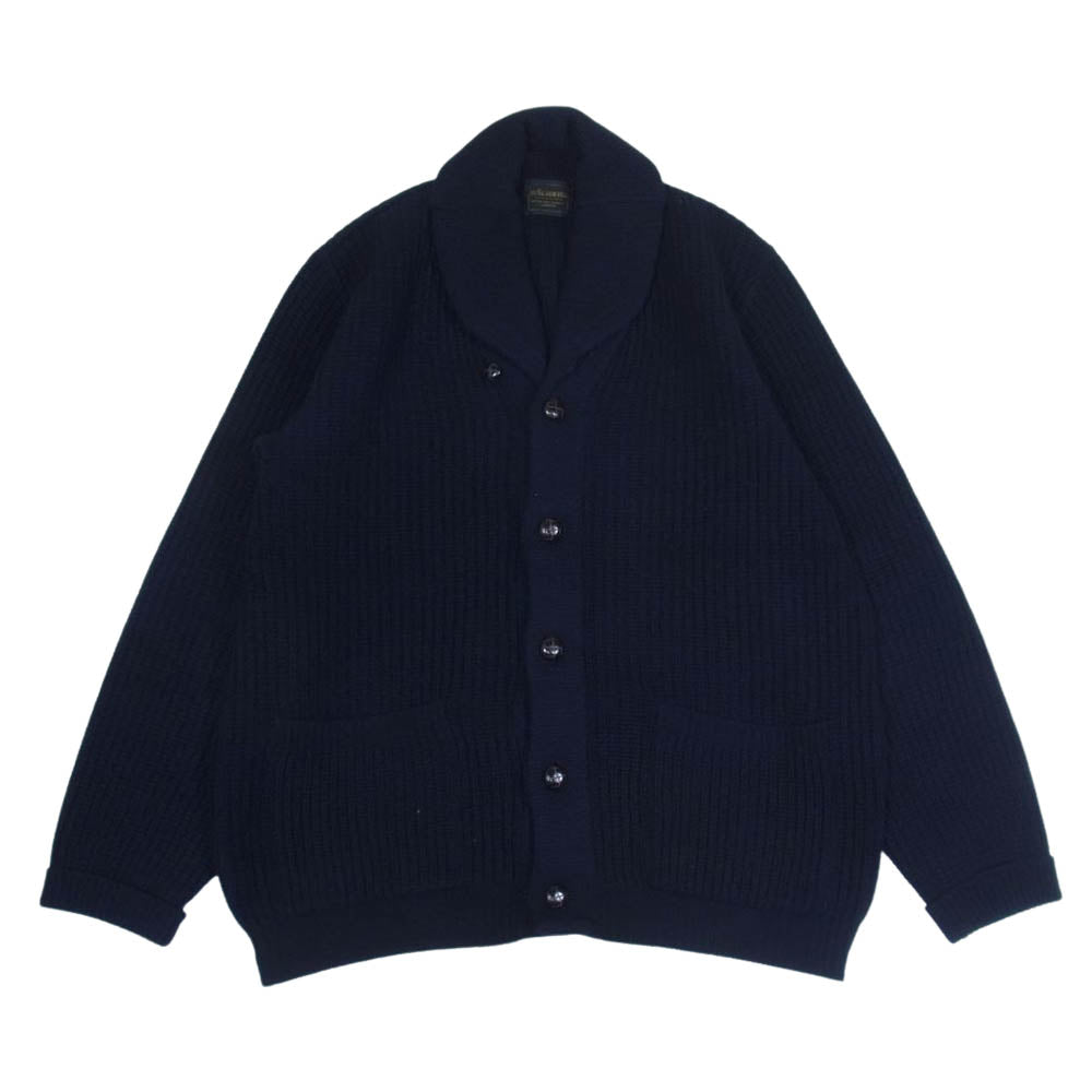 BY GLADHAND バイグラッドハンド BYGH-19AW-06 ROYAL GLADDEN ショールカラー ニット カーディガン ダークネイビー系 L【中古】