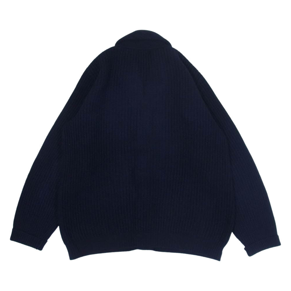 BY GLADHAND バイグラッドハンド BYGH-19AW-06 ROYAL GLADDEN ショールカラー ニット カーディガン ダークネイビー系 L【中古】