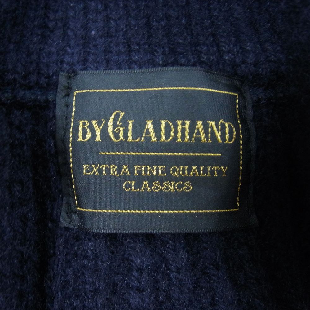 BY GLADHAND バイグラッドハンド BYGH-19AW-06 ROYAL GLADDEN ショールカラー ニット カーディガン ダークネイビー系 L【中古】