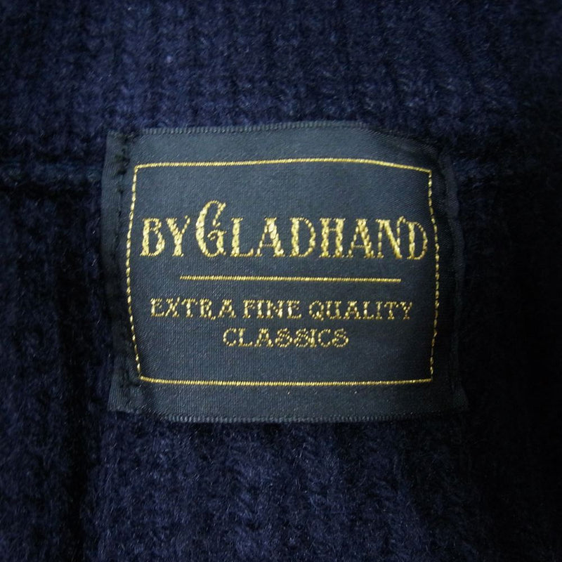 BY GLADHAND バイグラッドハンド BYGH-19AW-06 ROYAL GLADDEN ショールカラー ニット カーディガン  ダークネイビー系 L【中古】