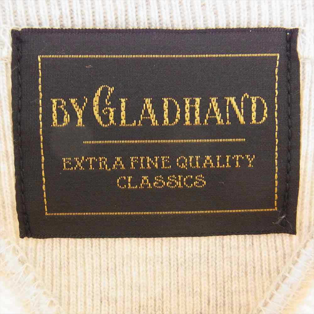 BY GLADHAND バイグラッドハンド BYGH-20-AW-23 GLADDEN グラッデン ペイント プリント スウェット ベージュ系 XL【中古】