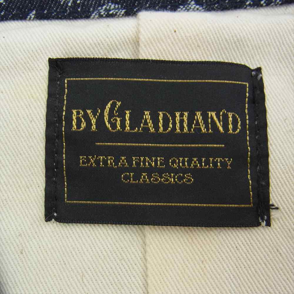 BY GLADHAND バイグラッドハンド GH MONOGRAM モノグラム ジャケット ベスト ジレ スラックス パンツ 3ピース セットアップ グレー系 L【美品】【中古】