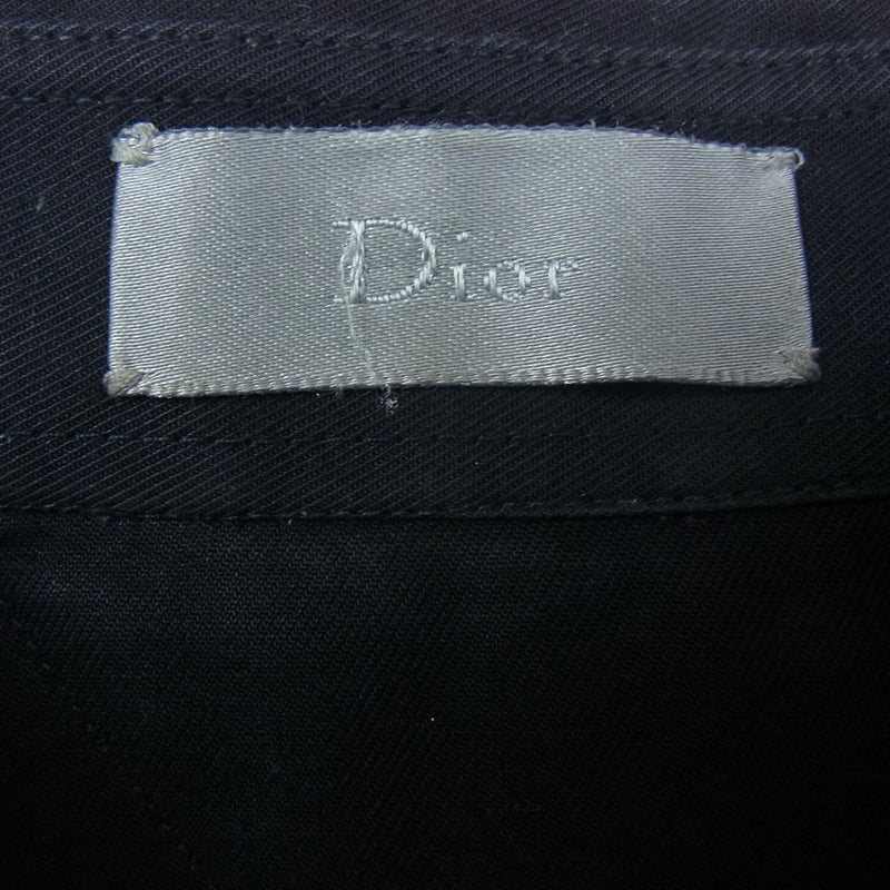 良品　ディオールオム　レザーカラーラペルスナップボタンジャケット　38 Dior