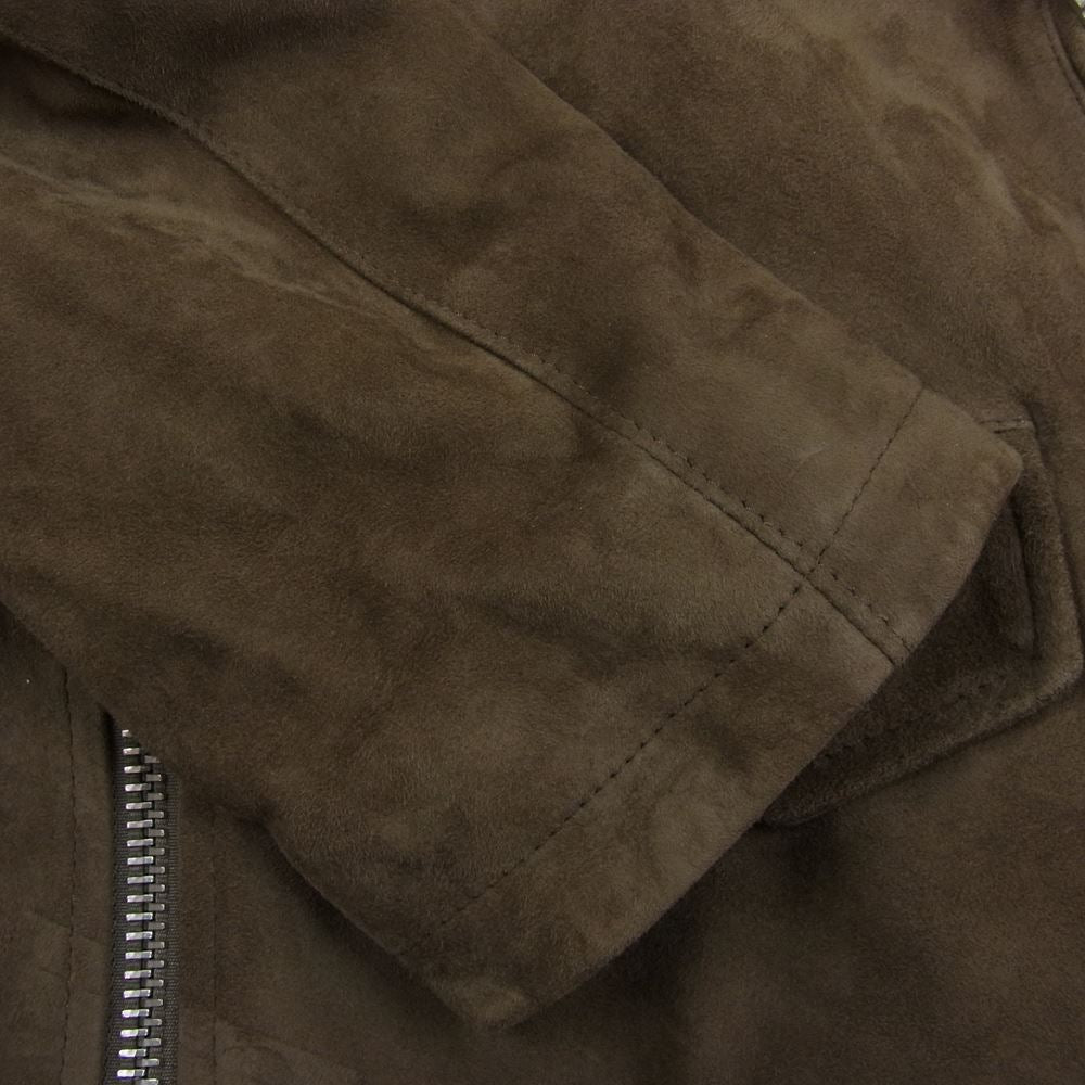 チンクワンタ BEAMS F CINQUANTA スエード スタンドカラー ダブル