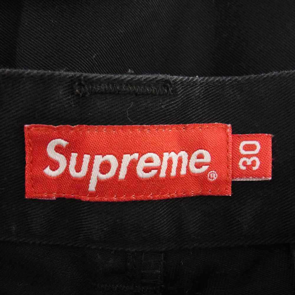 Supreme シュプリーム Daniel Johnston Embroidered Work Pant ダニエル ジョンストン 刺繍 ワーク パンツ ブラック系 30【中古】