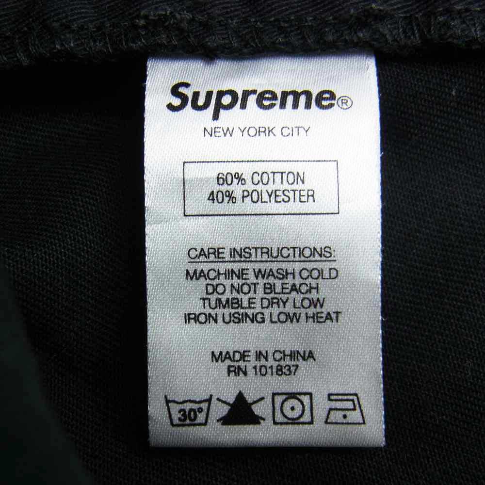 Supreme シュプリーム Daniel Johnston Embroidered Work Pant ダニエル ジョンストン 刺繍 ワーク パンツ ブラック系 30【中古】