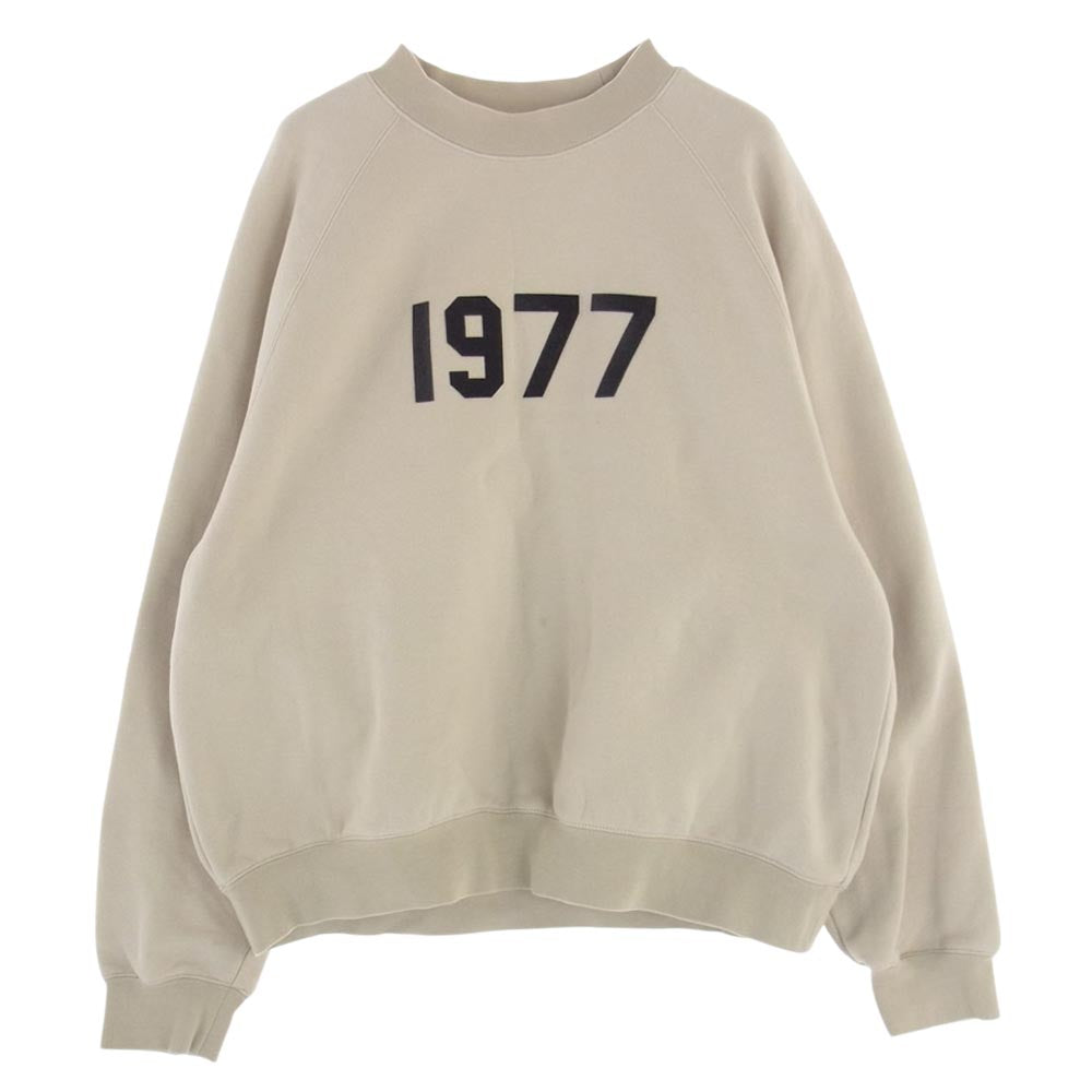 FEAR OF GOD フィアオブゴッド ESSENTIALS エッセンシャルズ 1977 CREW NECK スウェット ベージュ系 M【中古】