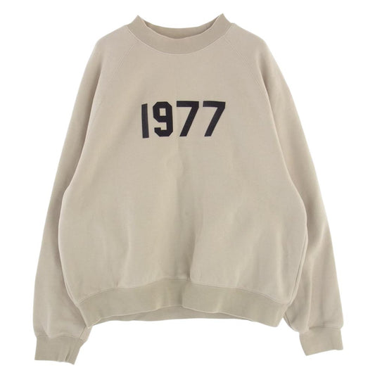 FEAR OF GOD フィアオブゴッド ESSENTIALS エッセンシャルズ 1977 CREW NECK スウェット ベージュ系 M【中古】