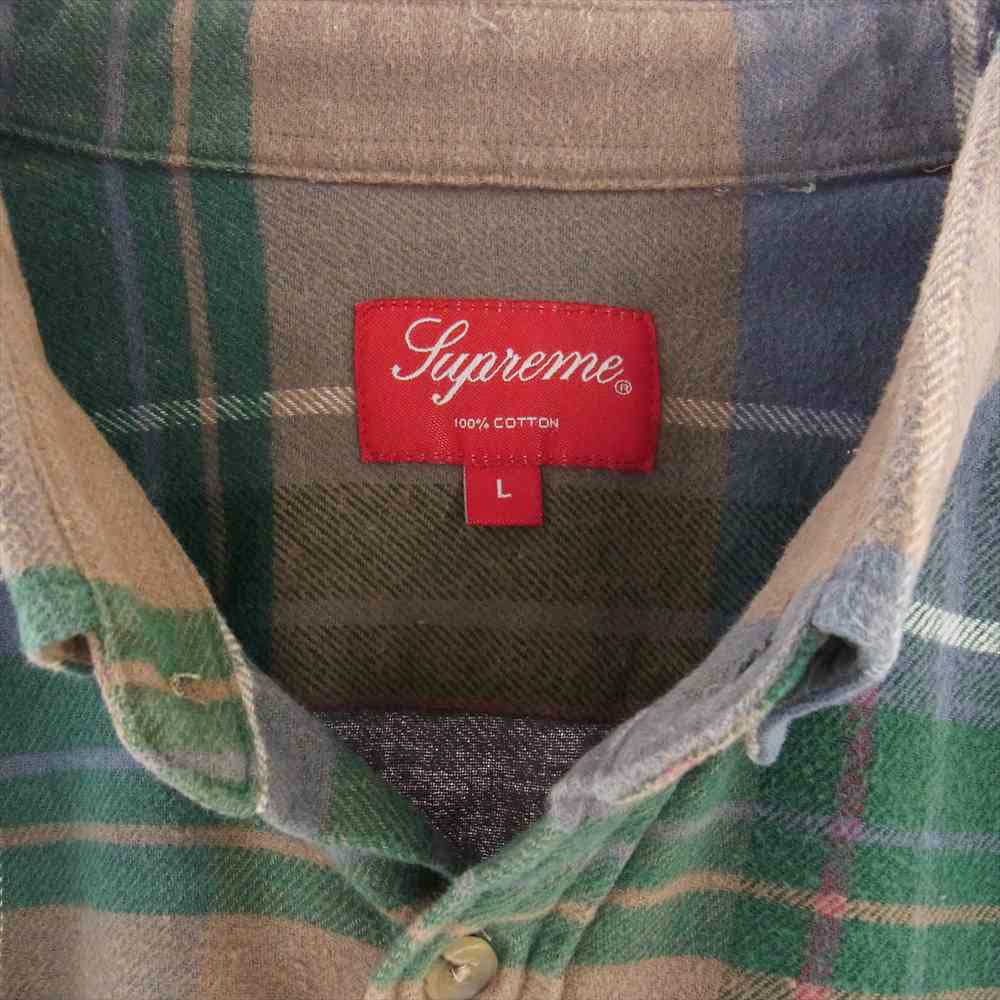 Supreme シュプリーム 20SS Daniel Johnston Plaid Shirt ダニエル ジョンストン プレイド L/S チェック シャツ マルチカラー系 L【中古】